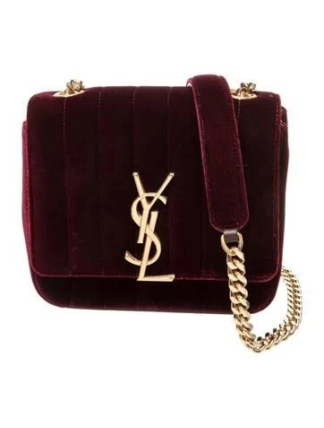 bag SAINT LAURENT Women's Vicky Velvet Shoulder Bag The RealReal $1195