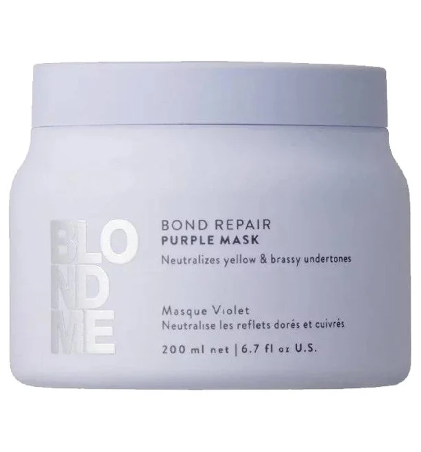 mask Schwarzkopf BlondMe Bond Repair Purple Mask United Salon Supplies $15.42