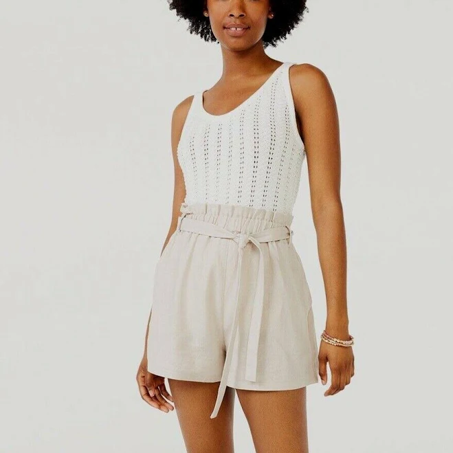 shorts Scoop Women's Linen-Blend Paperbag Shorts eBay - lamerch25 $27.99
