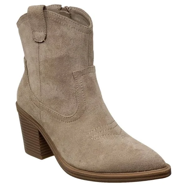 shoes SOBEYO Women's Western Suede Ankle Booties with Side Zipper Closure Jane.com $49.95