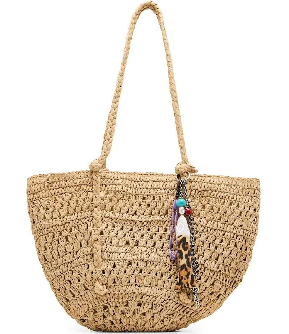 bag Steve Madden Women's Tydes Raffia Shopper Tote Dillard's $128