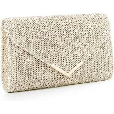bag Straw Clutch Purse with Raffia Rattan Walmart - Leweihang $20.99