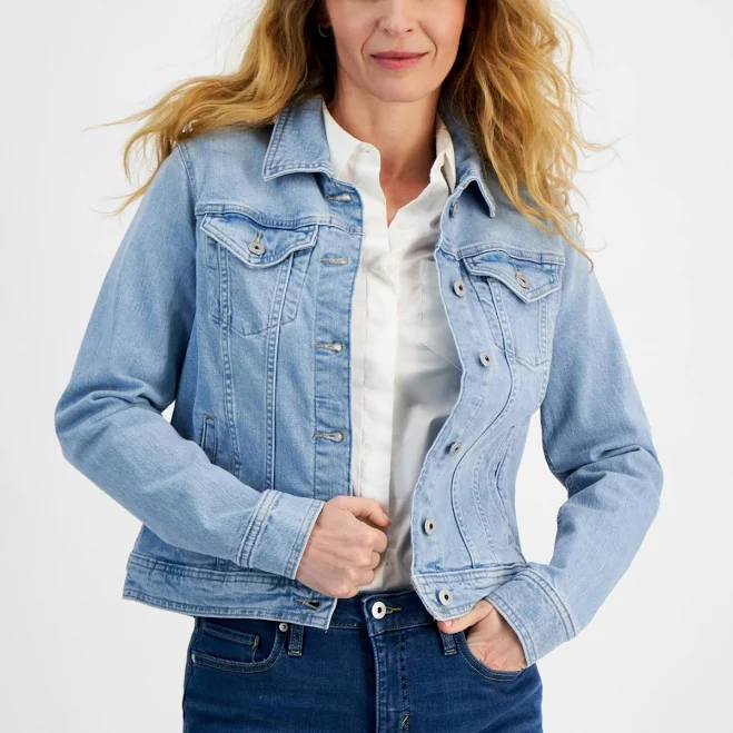 jacket Style & Co. Women's Classic Denim Jacket Macy's $29.75