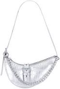 bag superdown Jade Faux Leather Bag in Metallic Silver REVOLVE $40