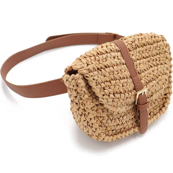 bag Surell Straw Fanny Pack Surell Accessories $34.99
