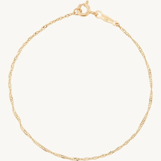 accessory Sweet Nothing Gold Chain Bracelet Yellow Gold Catbird $158