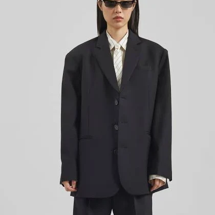 outerwear The Frankie Shop Gelso Oversized Women Blazer The Frankie Shop $399