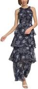 dress Tommy Hilfiger Women's Floral Tiered Chiffon Maxi Dress Macy's $139