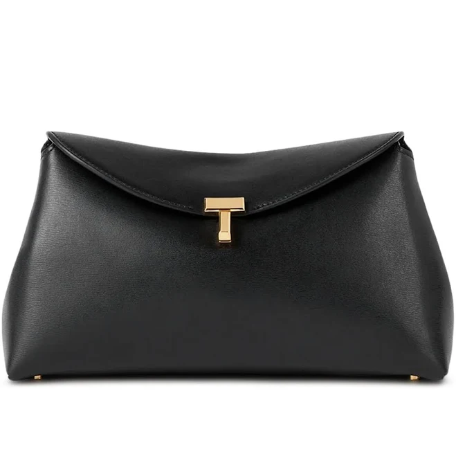 bag TOTEME Leather T-Lock Clutch Bloomingdale's $990
