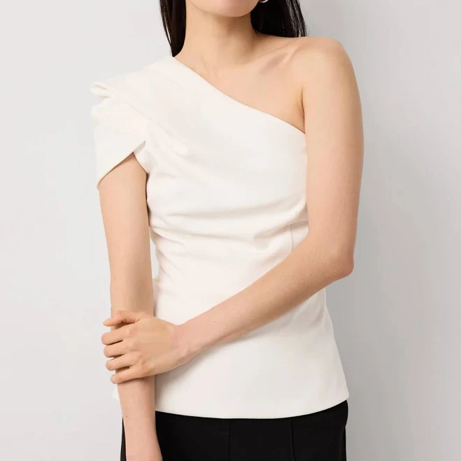 top White House Black Market Women's Sculpted One-Shoulder Top White House Black Market $99