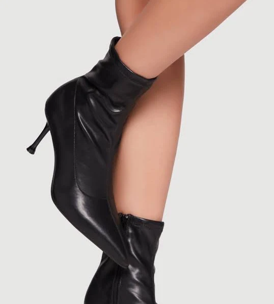 shoes Women's Pointed Toe Stiletto Heel Ankle Boots Rainbow Shops $10