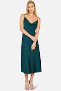 dress Womens Yumi Satin Cowl Neck Midi Dress Nordstrom $149