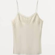top Zara Silk Blend Lace Camisole Top Zara USA $119