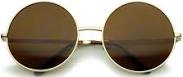 accessory zeroUV Oversize Women's Vintage Metal Round Circle Sunglasses zeroUV $12.95