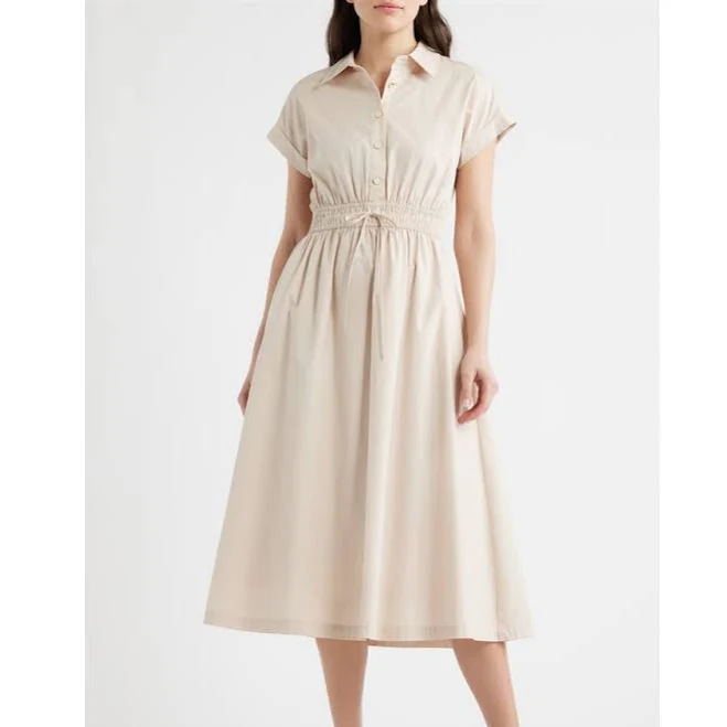 dress ZOE AND CLAIRE Women's Tie Waist Midi Shirtdress Nordstrom $98