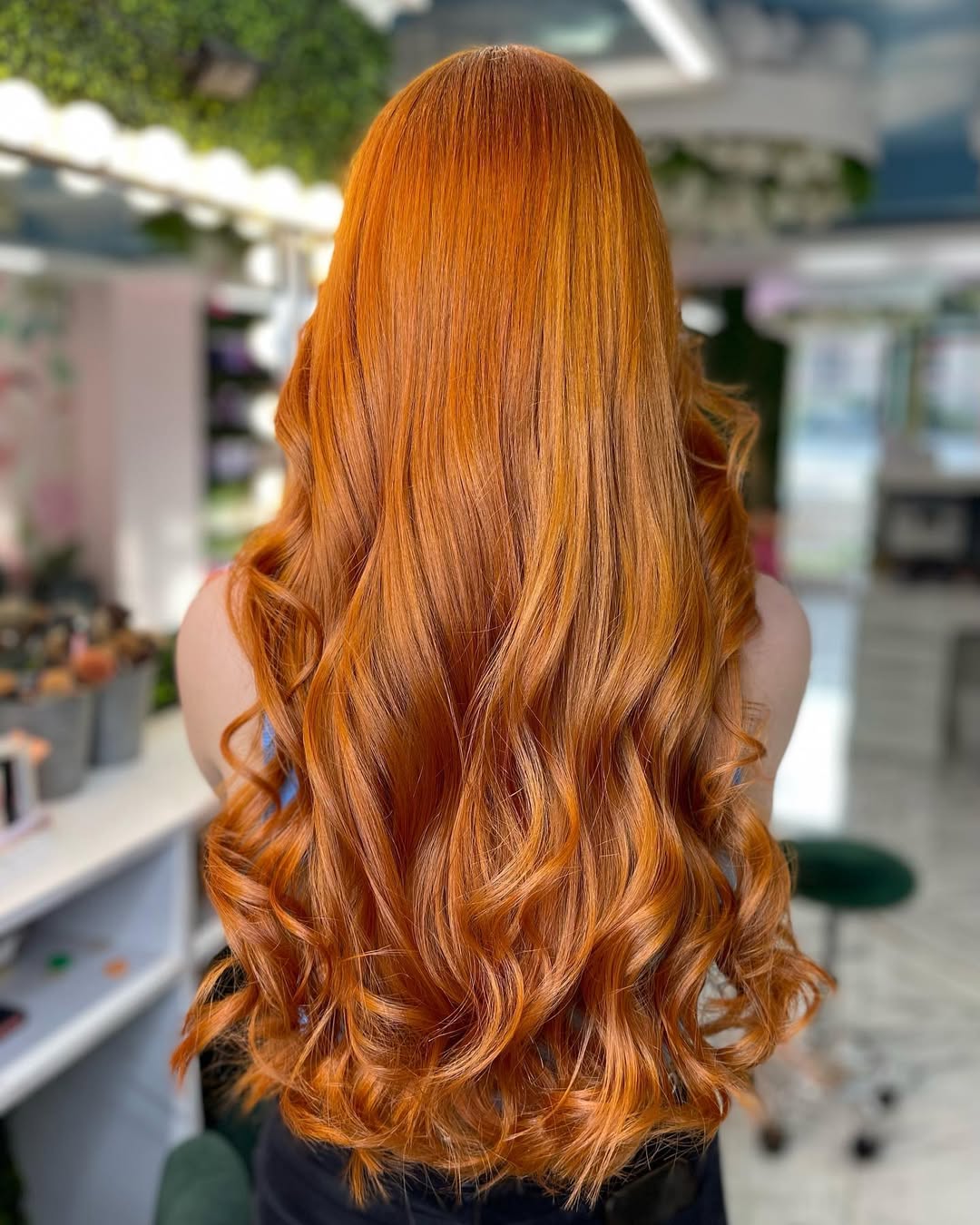 Canyon Sunset Waves - real photo example for summer copper hair ideas 2026