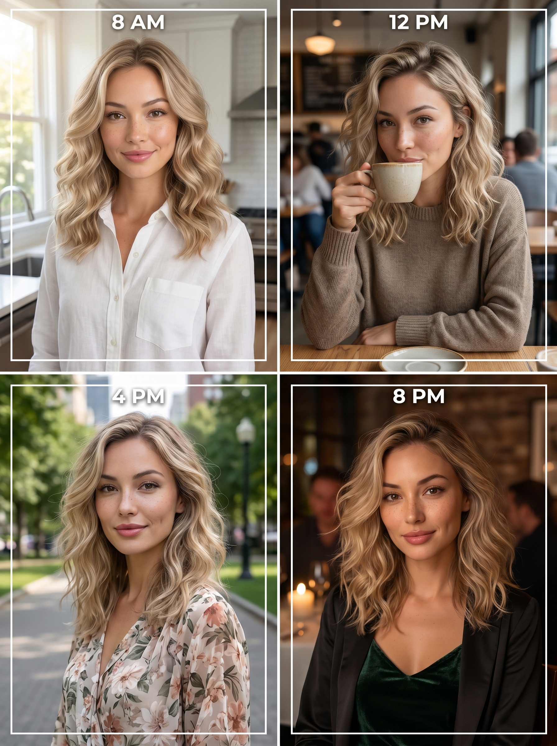 An effortless and sophisticated Linen Blonde hairstyle, showcasing perfectly 'air-dry mapped' waves, suitable for everyday wear, work, or casual outings. This chic look offers stylish summer hair ideas 2026.