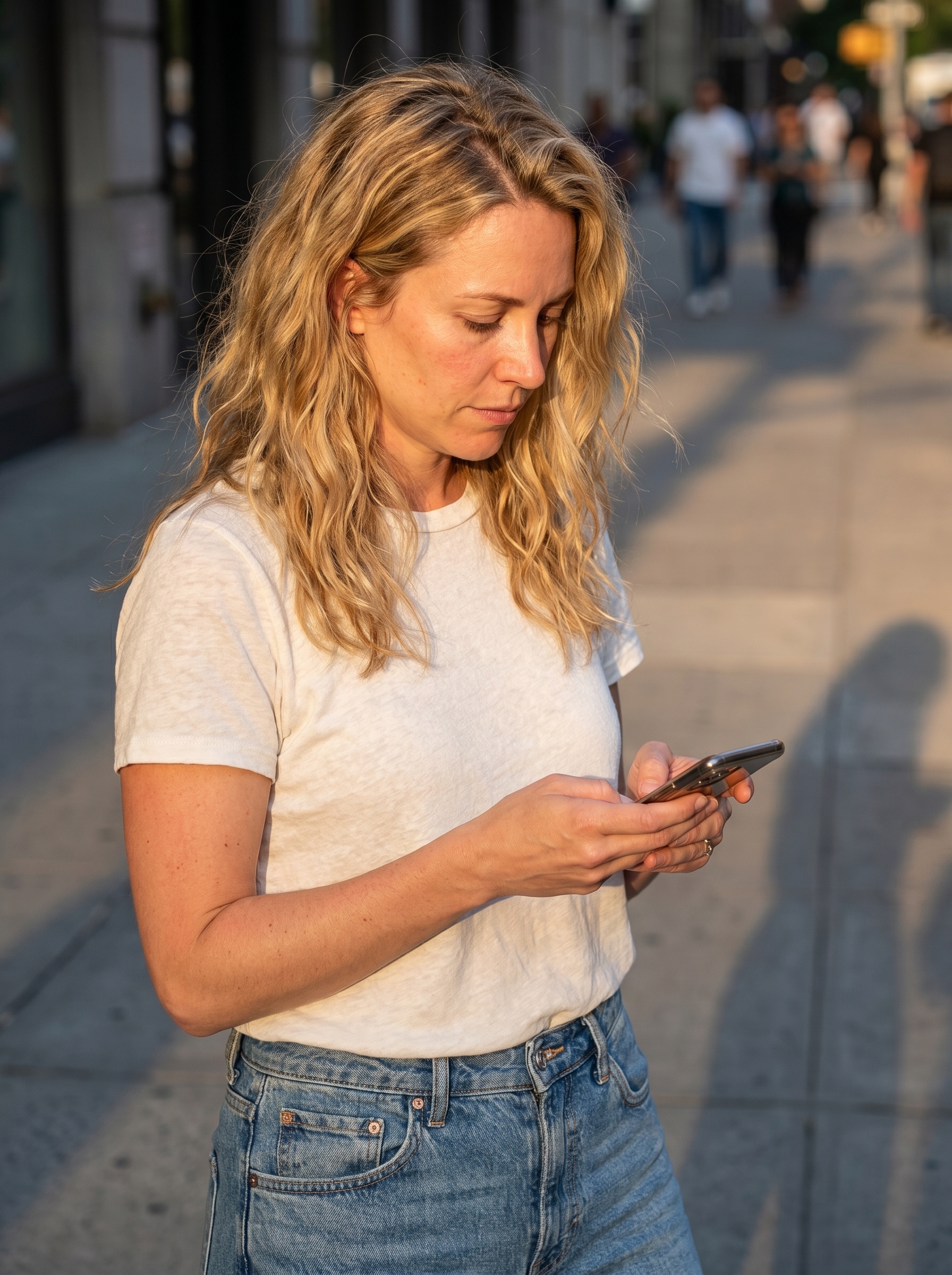 Effortless Scandi-Hairline Beach Waves with a sun-kissed look, perfect for natural summer hair ideas. Uses sea salt spray and lightweight UV protective hair oil.