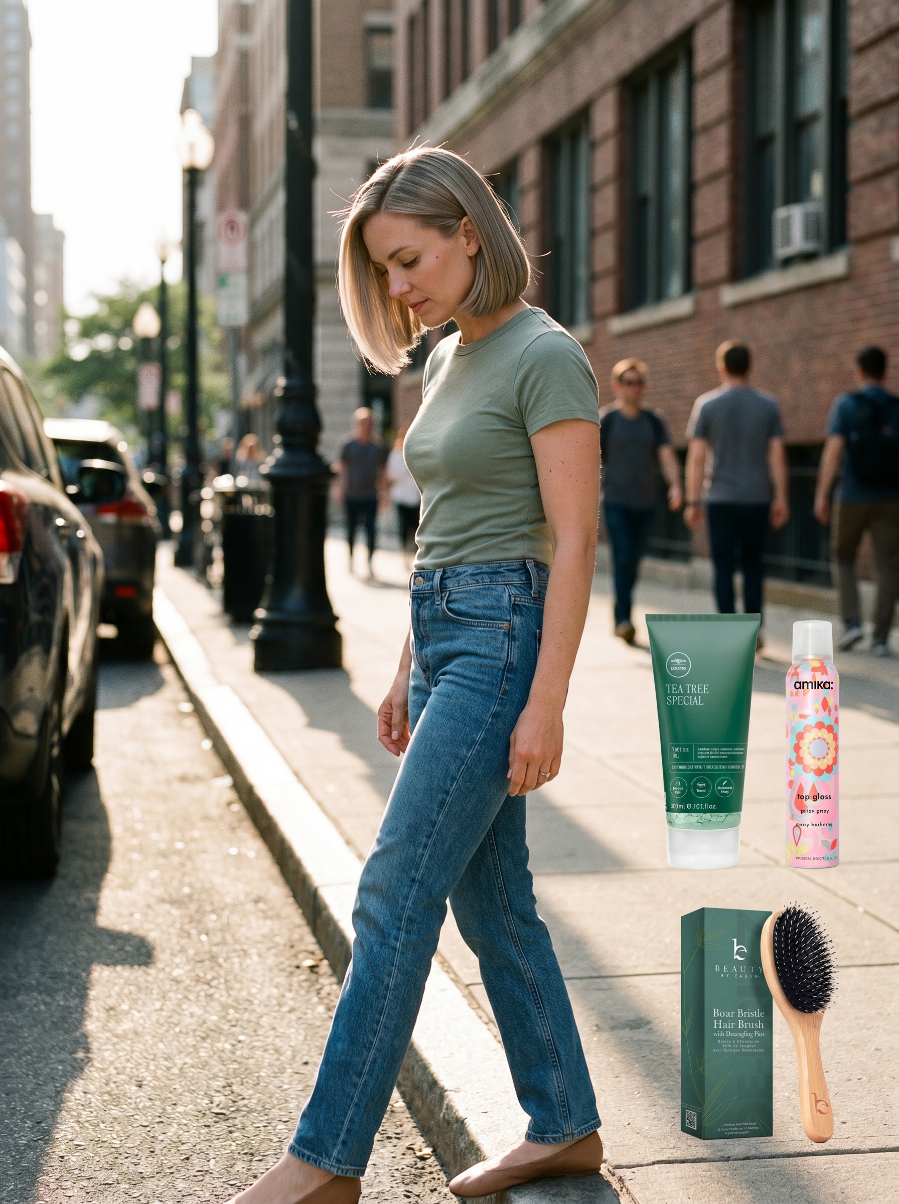 Sleek 'Hydro-Bob' with a wet-look finish, a modern and glamorous style for summer hairstyles 2026. Perfect for everyday, date night, or poolside chic.