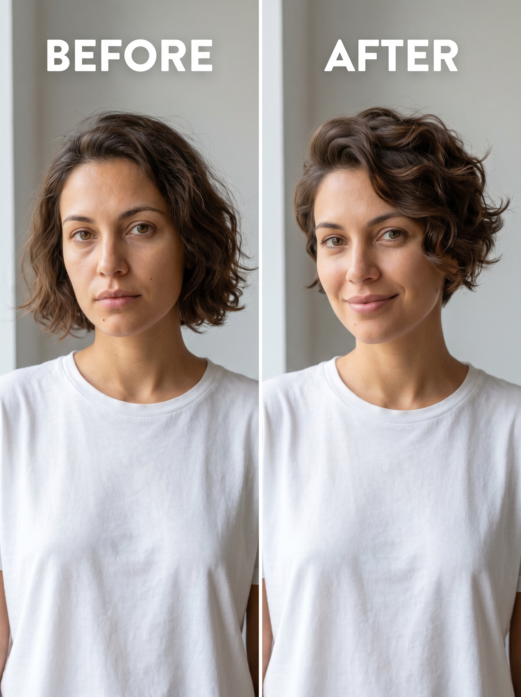 Romantic Pinch Curl Pixie in Linen Blonde, a perfect summer hairstyle for short hair 2026. Features textured, effortless curls ideal for date nights.