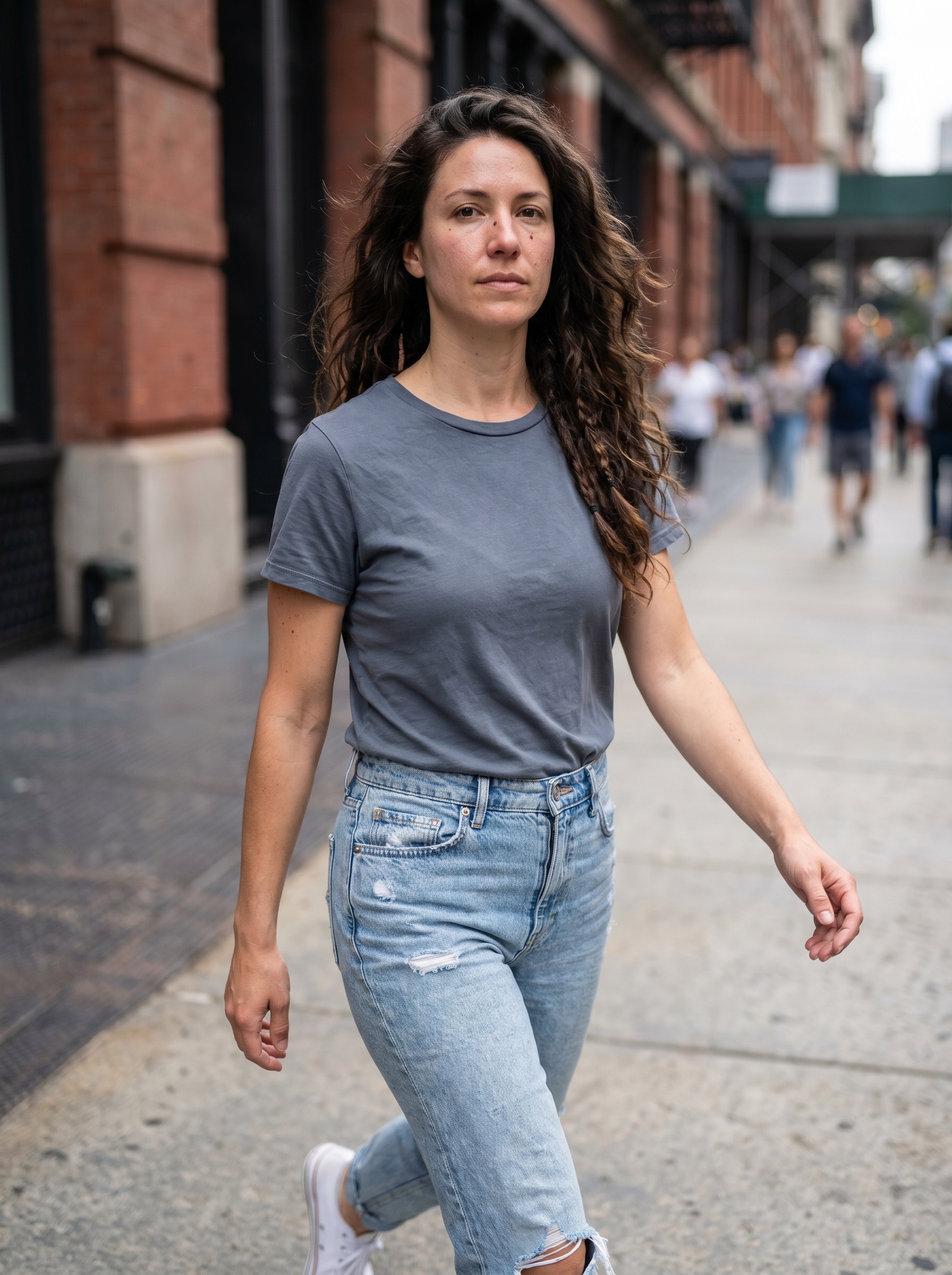 The Oceanic Grunge Wave, an edgy and effortless style featuring textured ends and wet-look roots, perfect for summer hairstyles for long hair 2026. This cool, undone look is ideal for festivals or casual date nights.