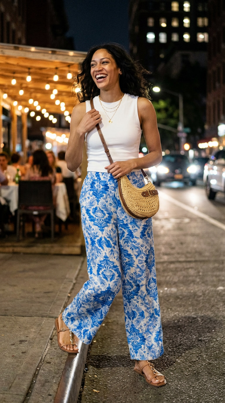 summer night outfit outfit idea - fashion styling inspiration