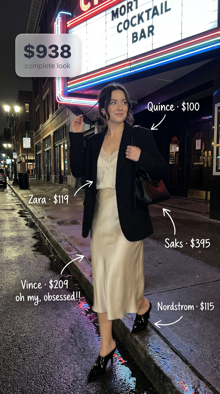 summer night outfit outfit idea - fashion styling inspiration