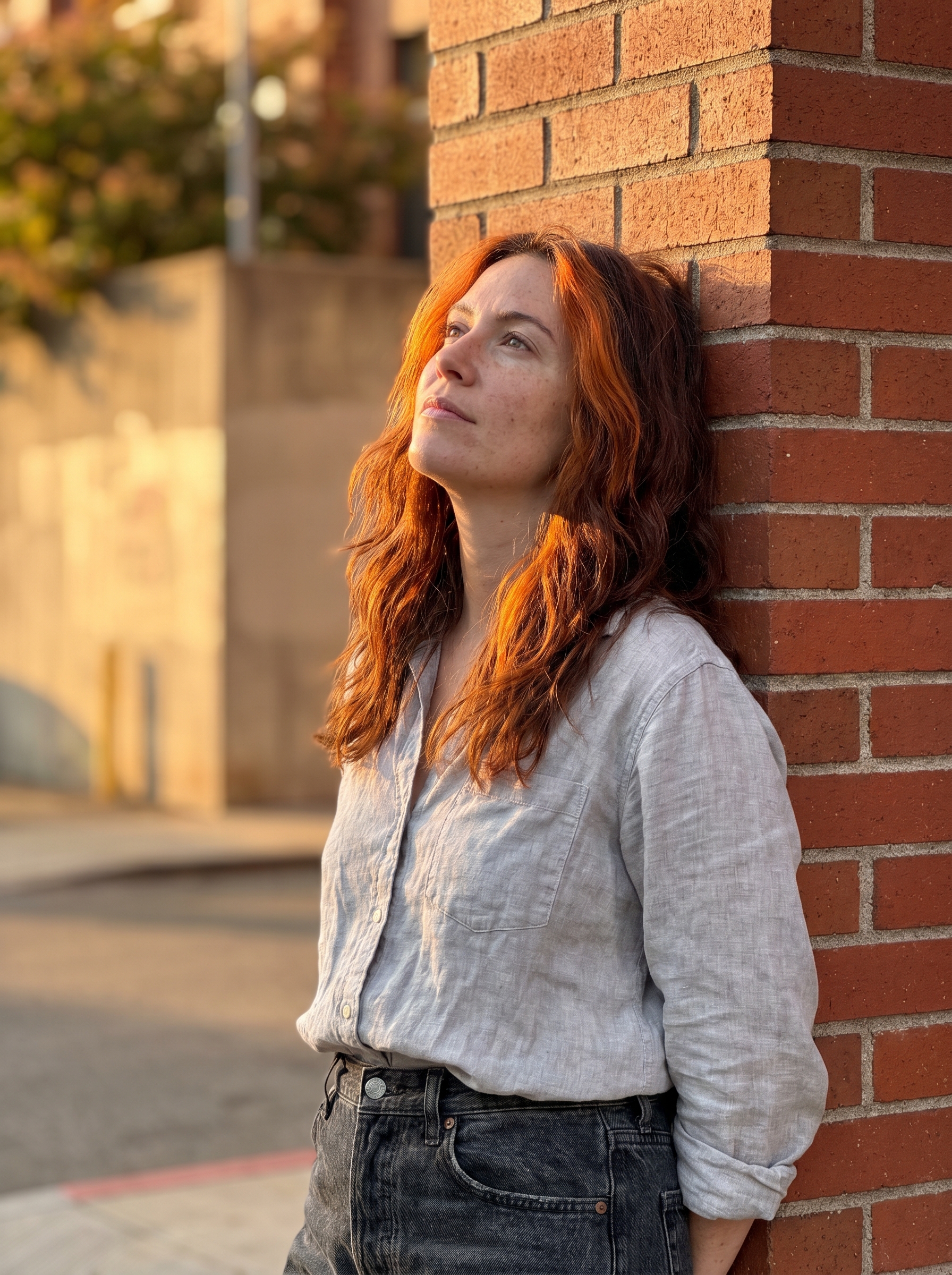 Blood Orange Money Piece — summer red hair color 2026 inspiration