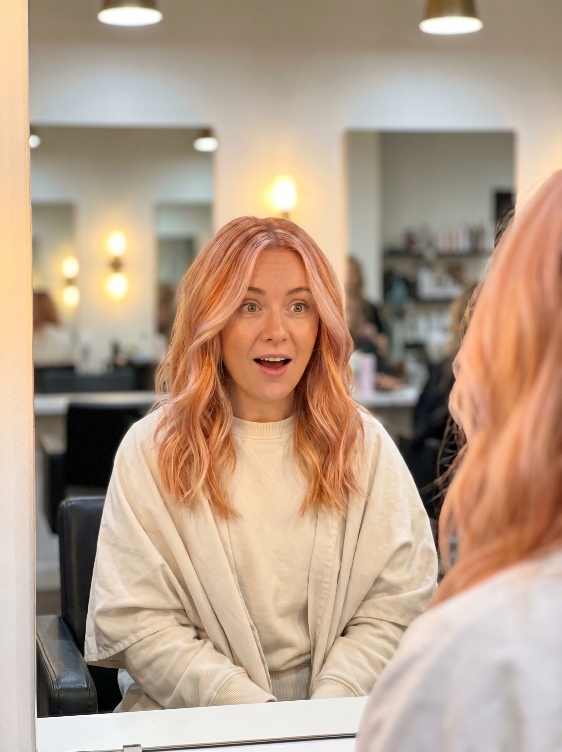 Strawberry Glaze Balayage — summer red hair color 2026 inspiration