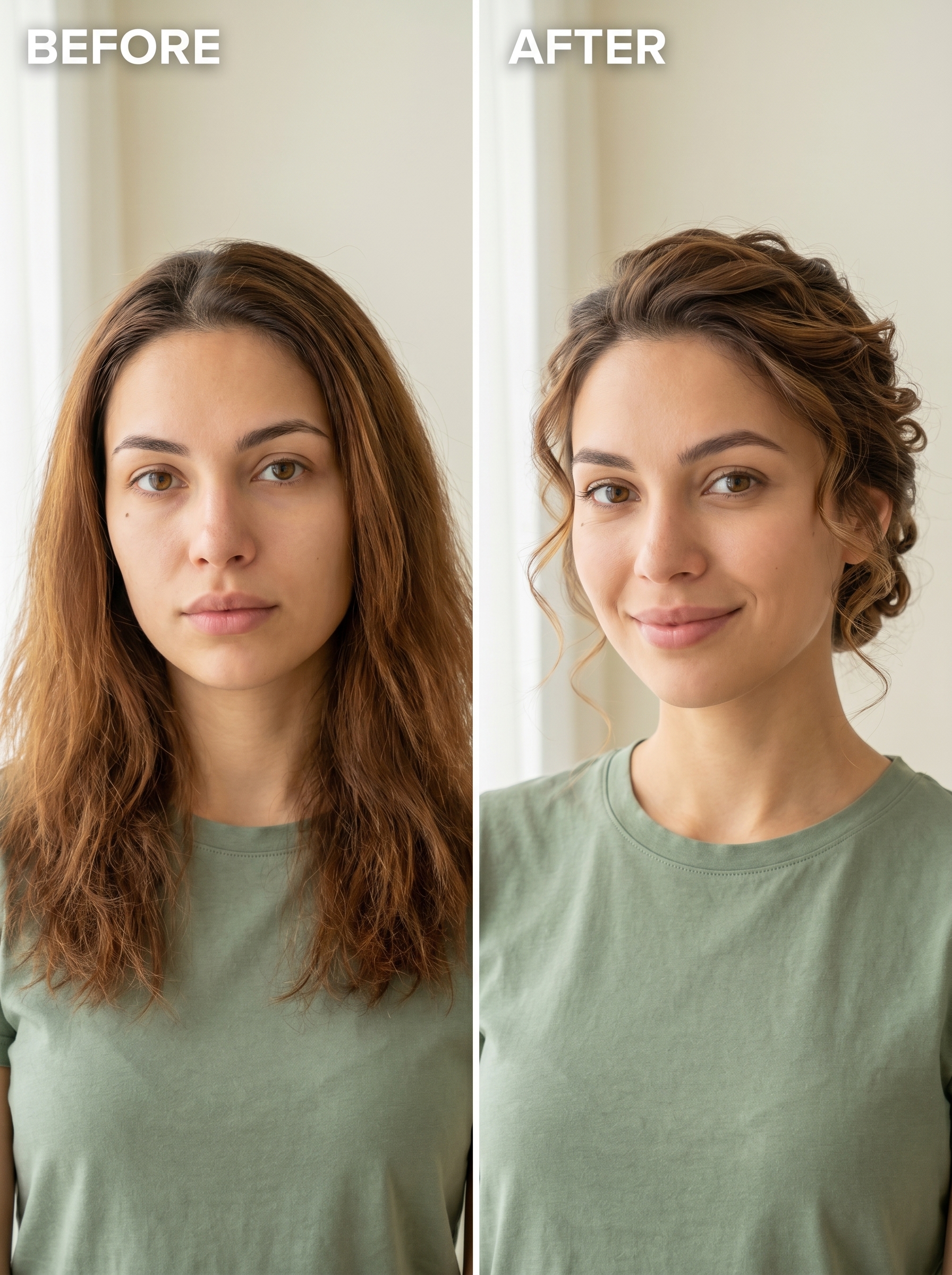 Romantic ethereal updo adorned with soft-sculpted tendrils, a beautiful choice for summer wedding guest hair 2026. This delicate style uses lightweight curl cream and a small barrel iron for 'S' waves.