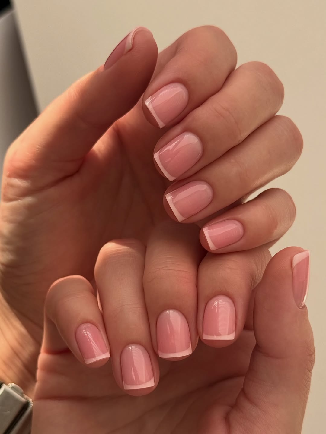 Clean Girl Milky Pink French Tip Nails