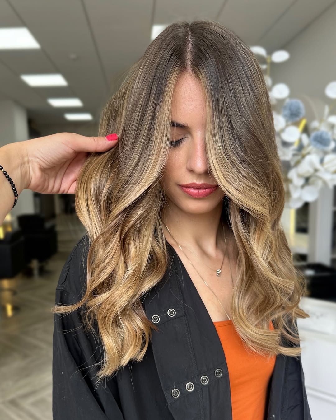 Caramel Ribbon Face-Frame Flow
