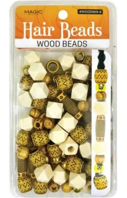 tool Magic Collection Wood Hair Beads This Is It Hair World $6.99
