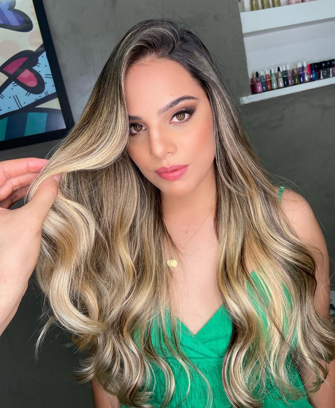 Caramel Swirl Blonde Balayage
