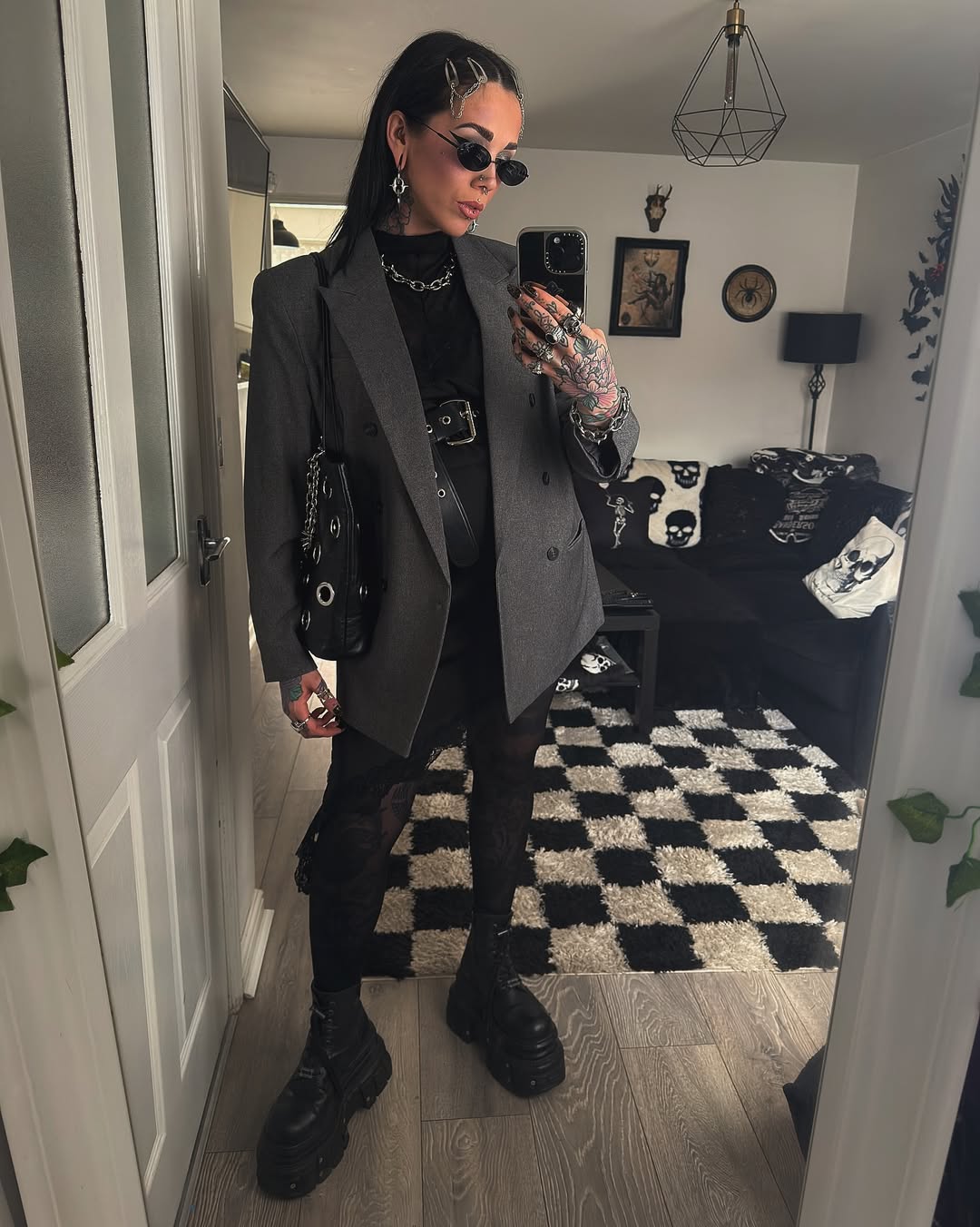 90s Grunge Revival Oversized Blazer Outfit