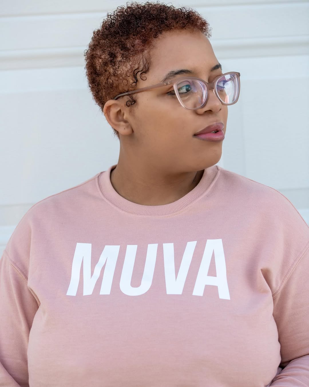 Auburn Pixie Afro With Defined Coils