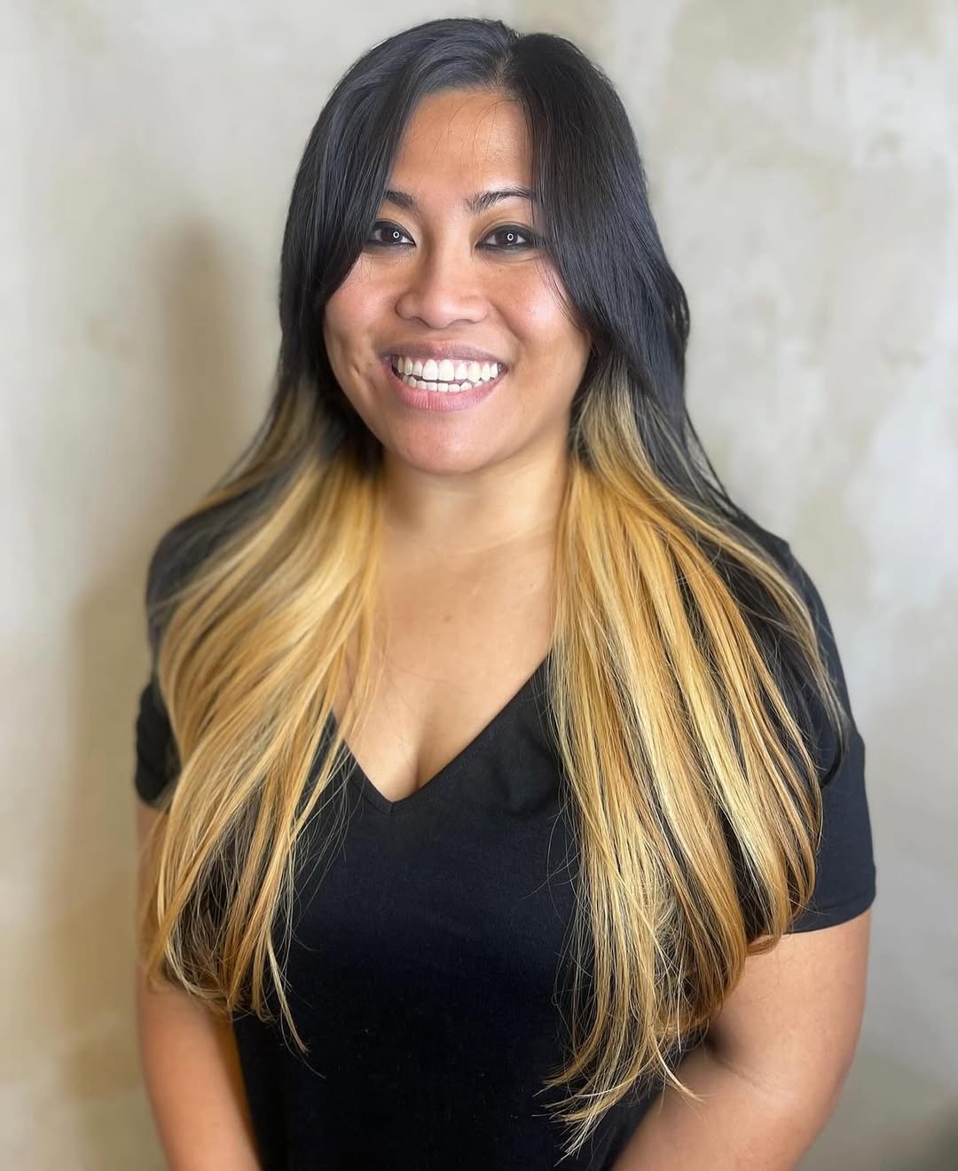 Blonde Underlayer For Long Dark Hair