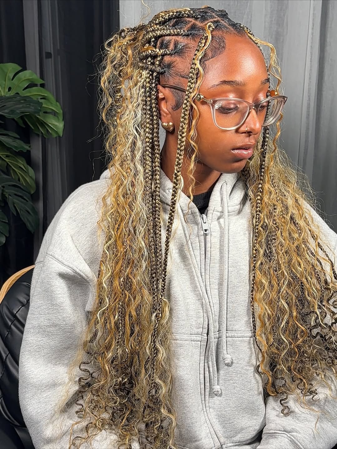 Bohemian Braids With Honey Blonde Curls