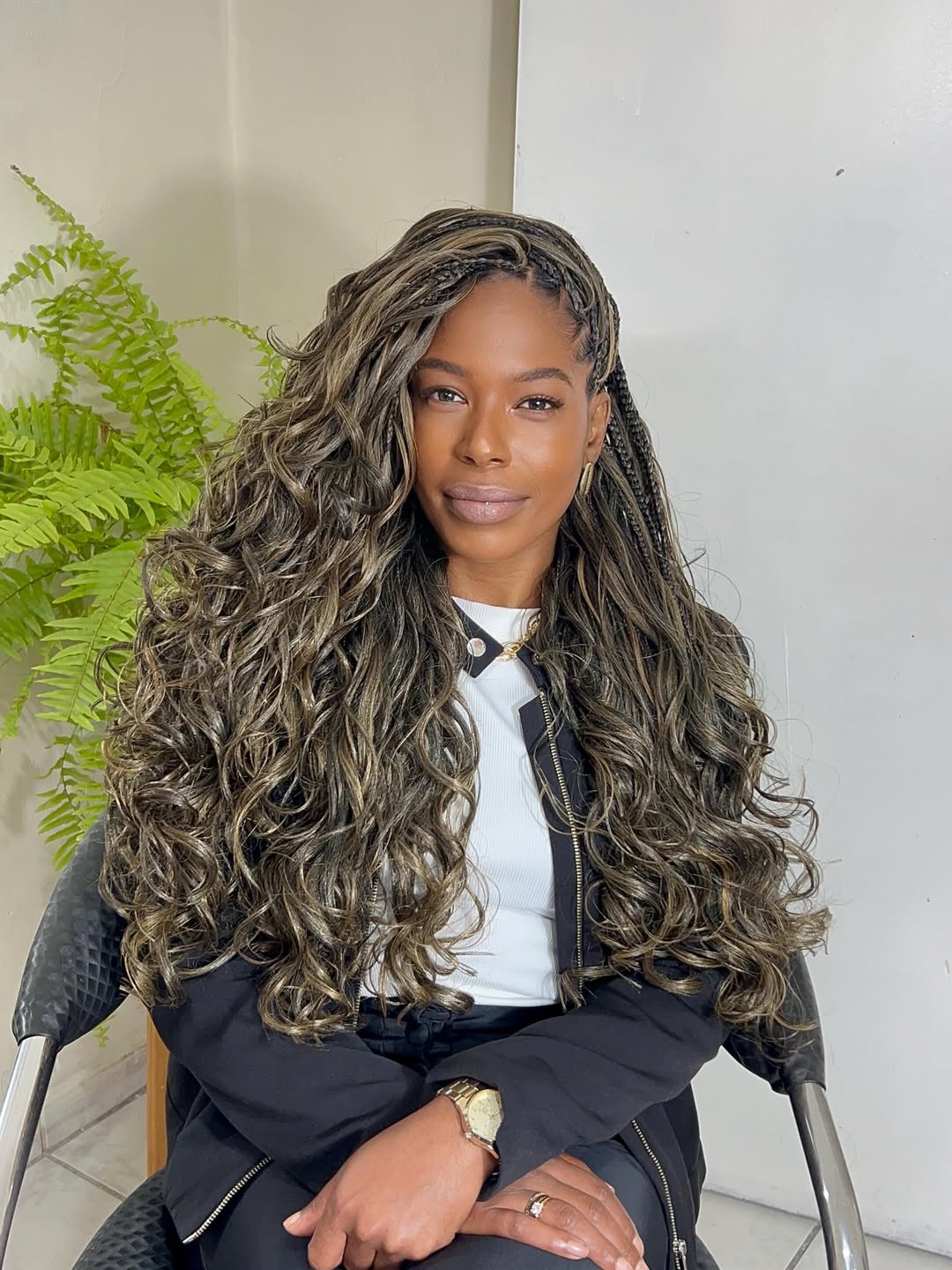 Bohemian Braids With Romantic Spiral Curls