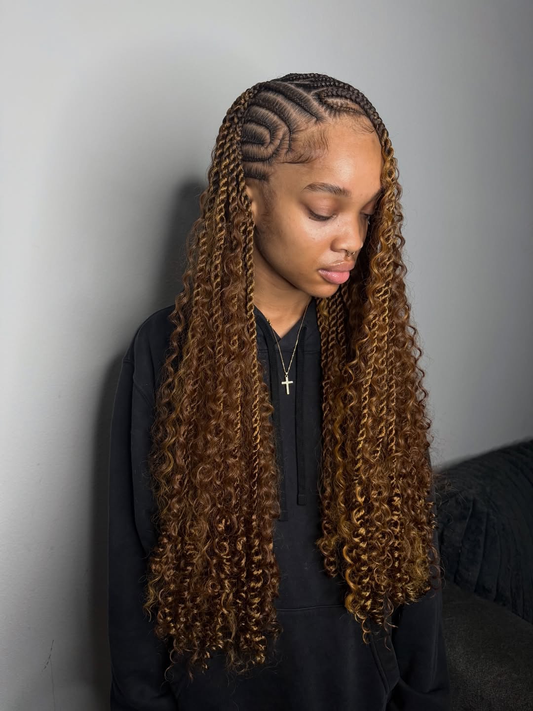 Boho Feed-In Braids with Passion Twists