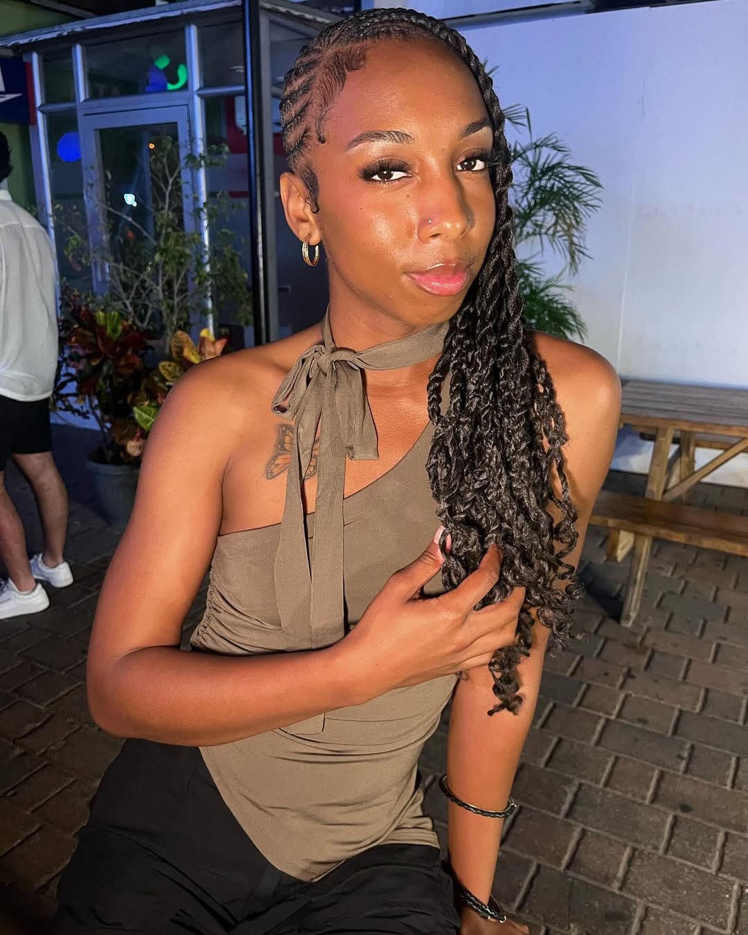 Boho Feed-In Braids With Twisted Extensions