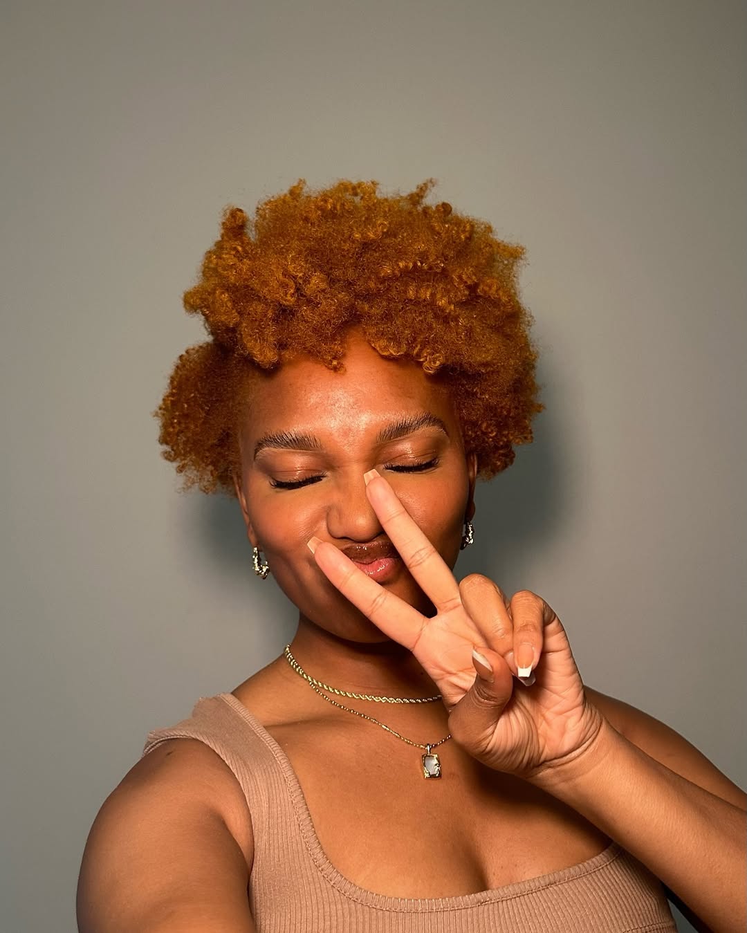 Bold Auburn Coily Crop Afro