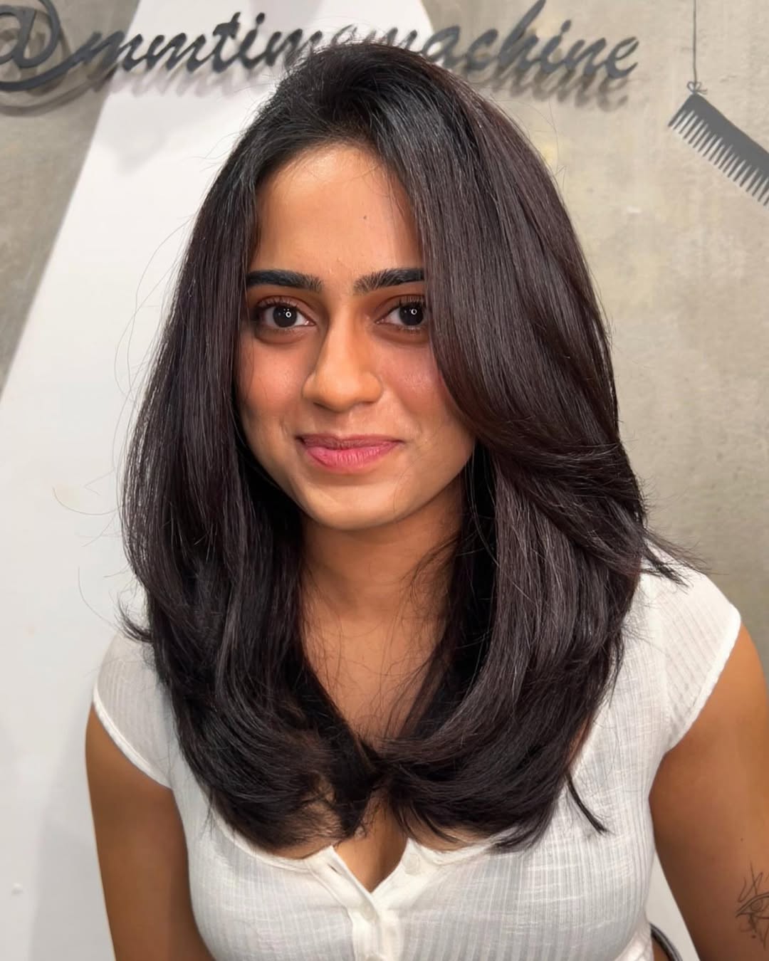Bouncy Blowout Mid-Length Chocolate Layers