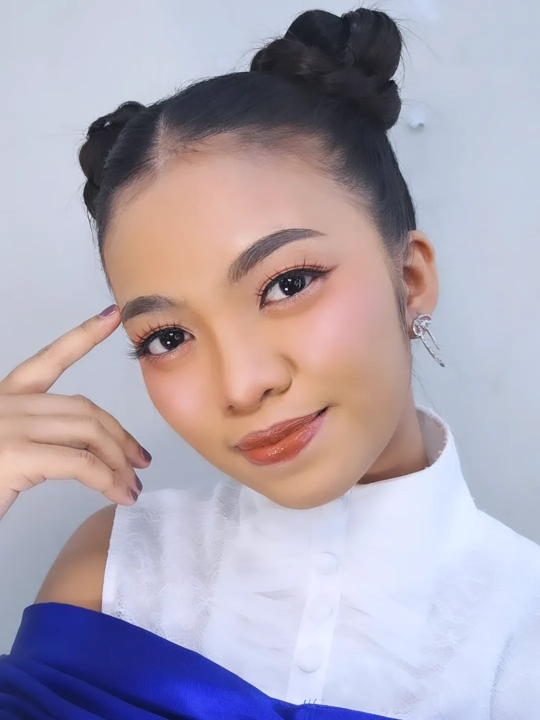 Braided Double Buns With Celestial Vibes