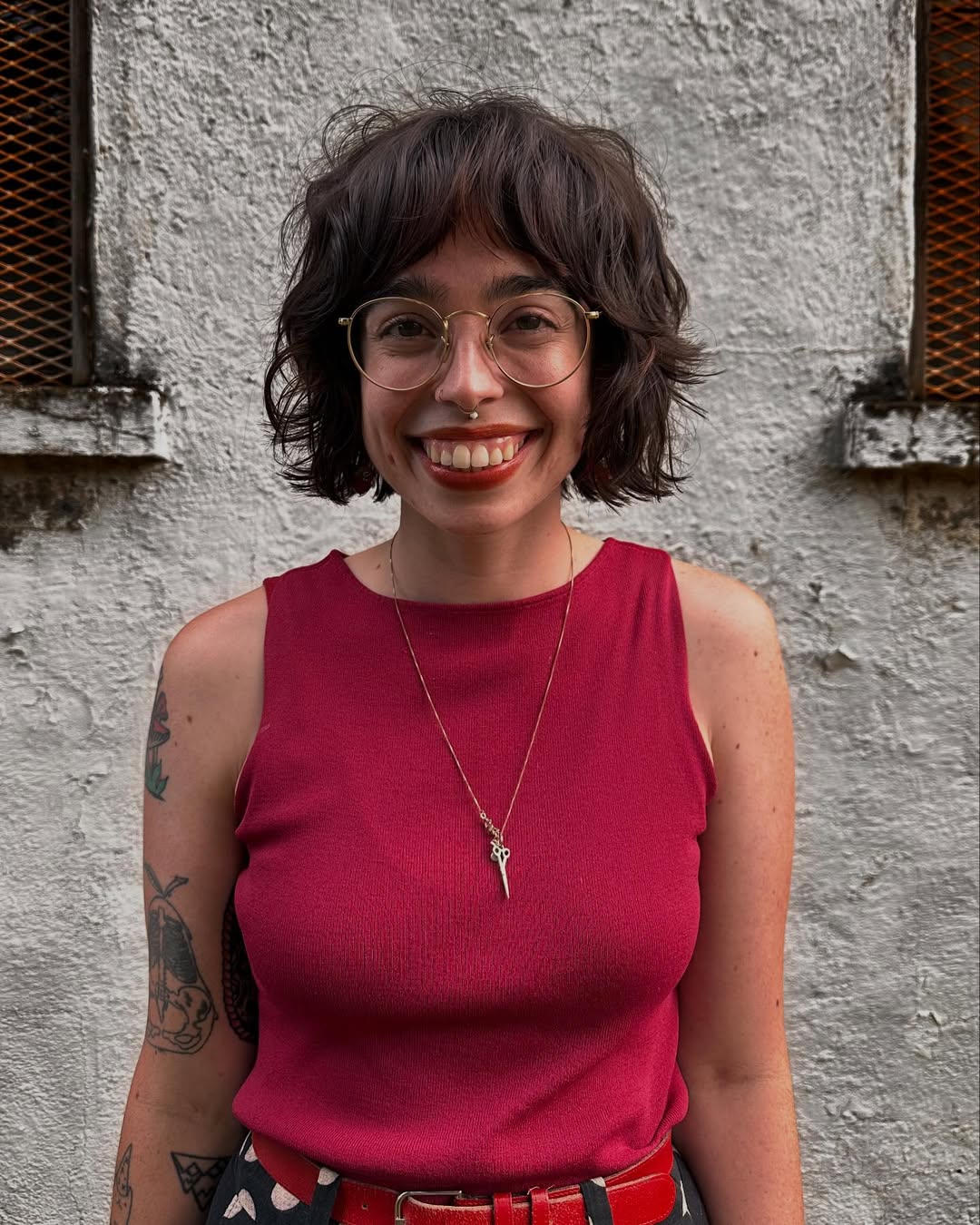 Choppy Bob With Wispy Bangs And Natural Waves