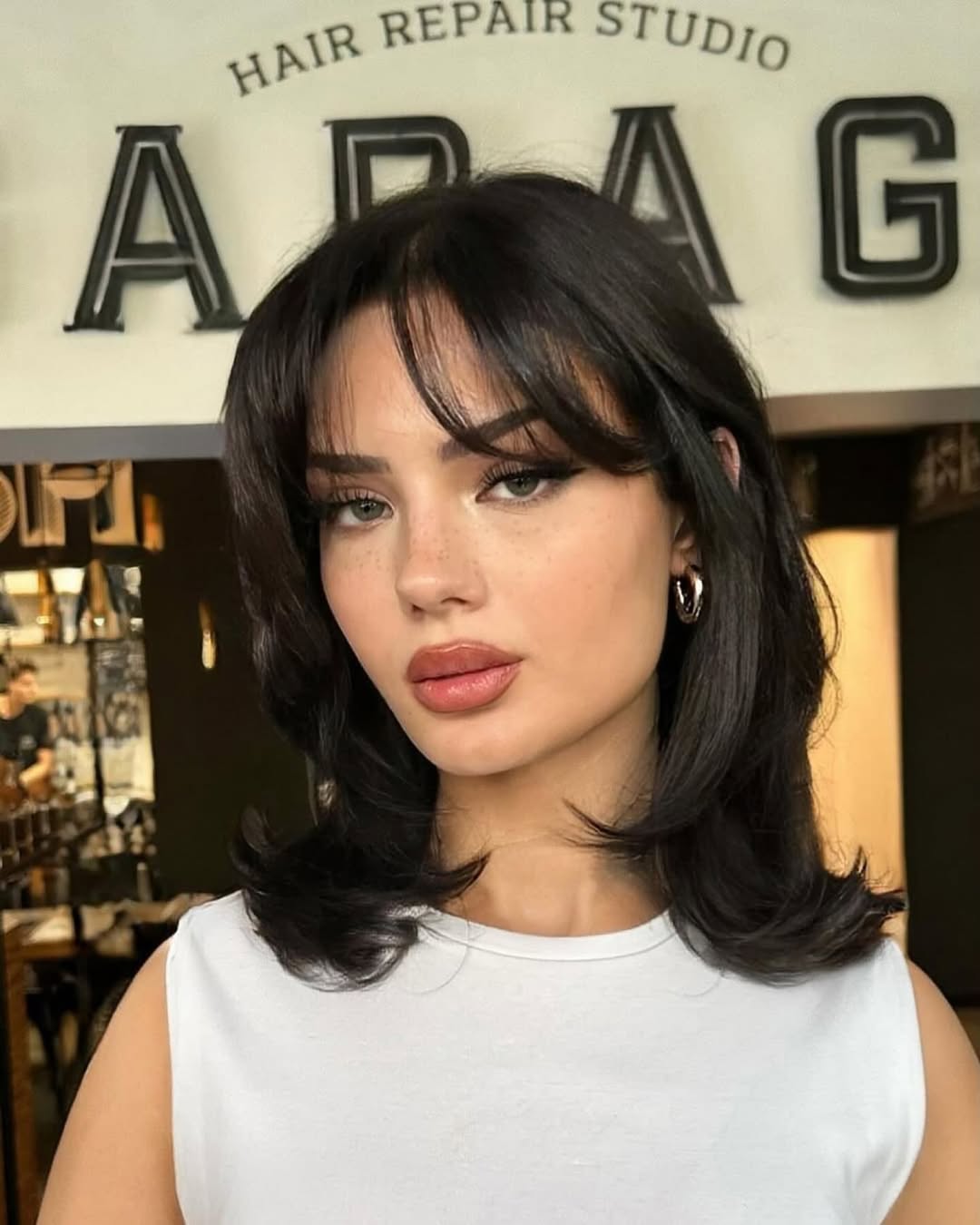 Choppy Collarbone Bob With Wispy Bangs