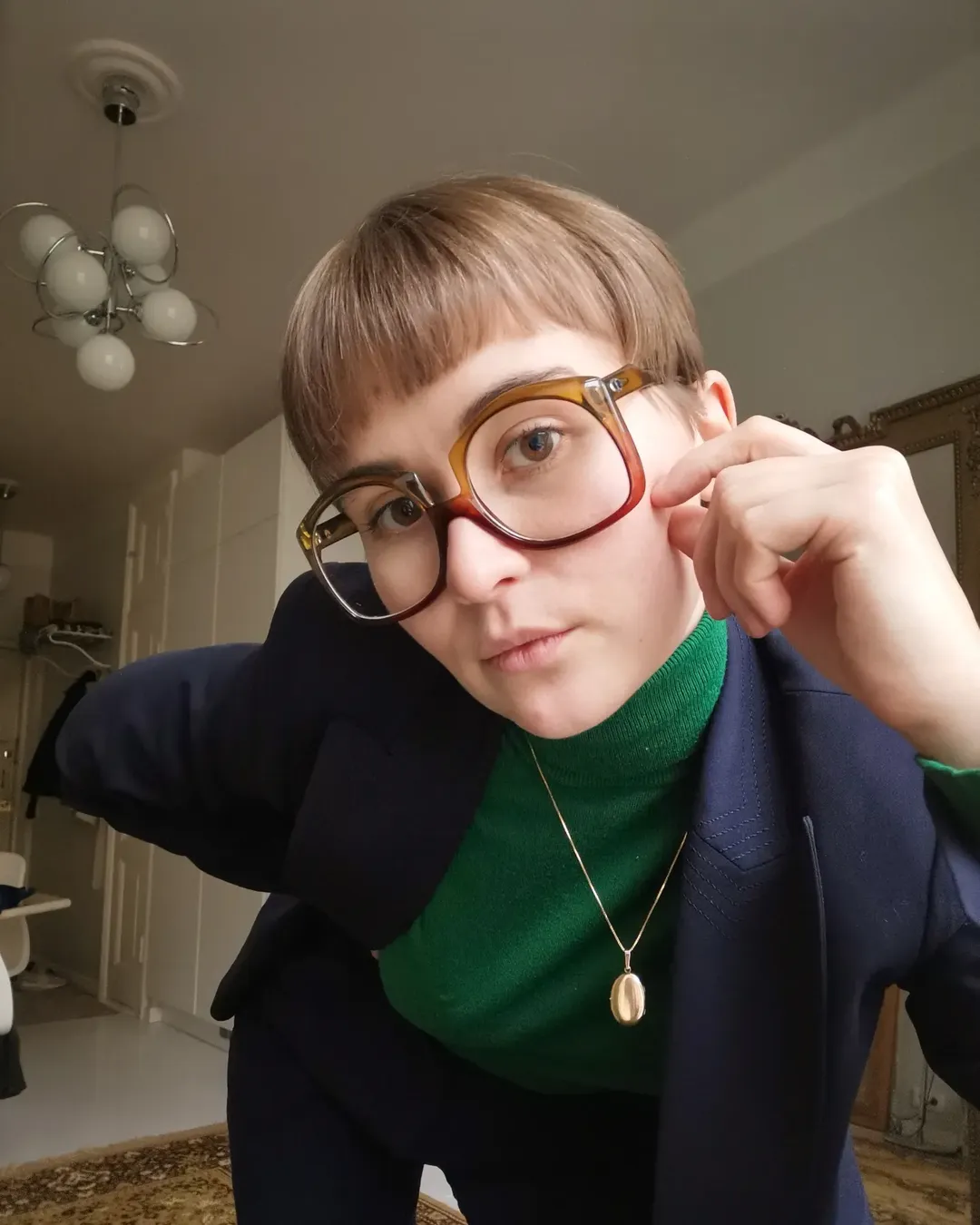 Choppy Pixie Cut With Bold Bangs