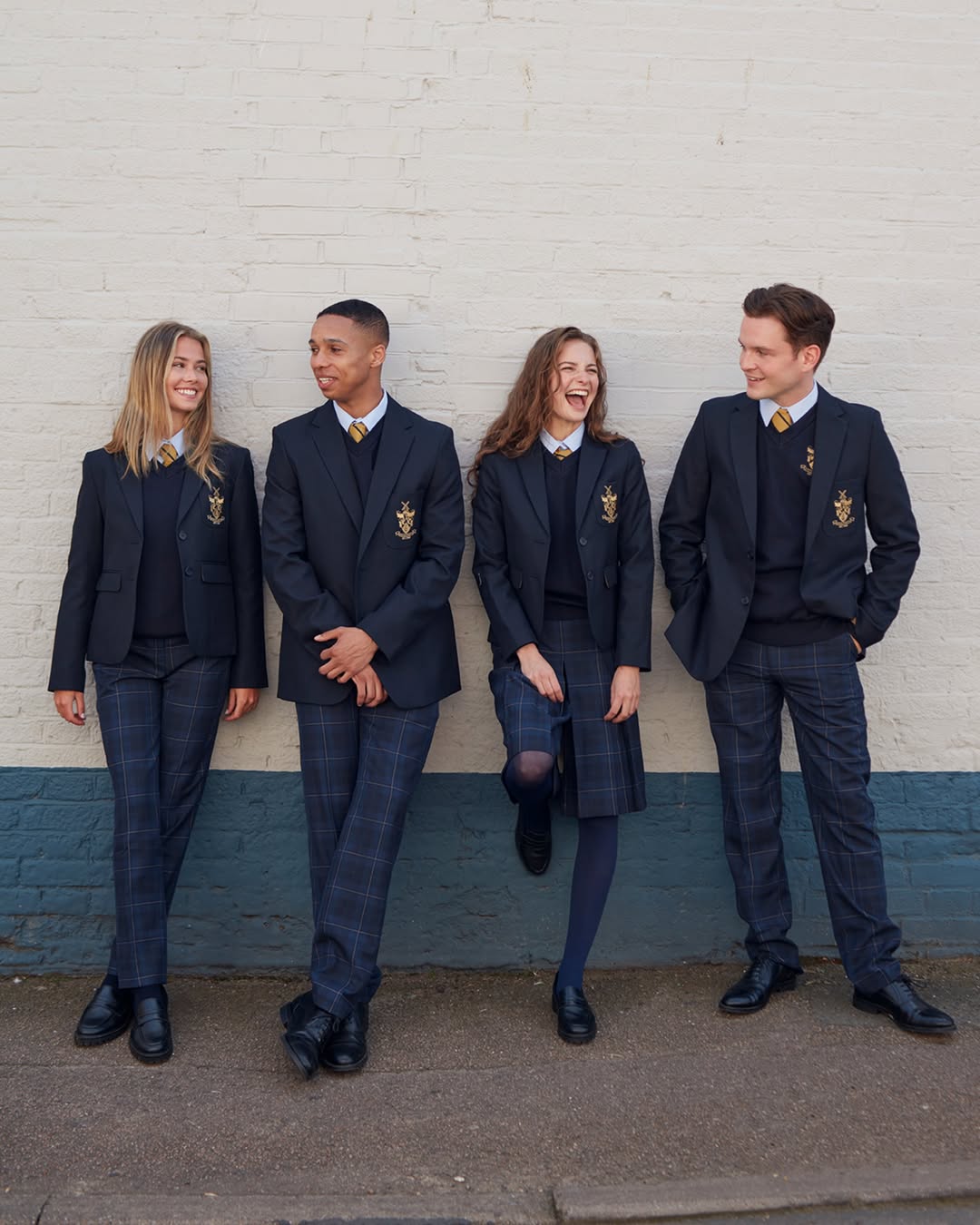 Classic Plaid School Uniform Style