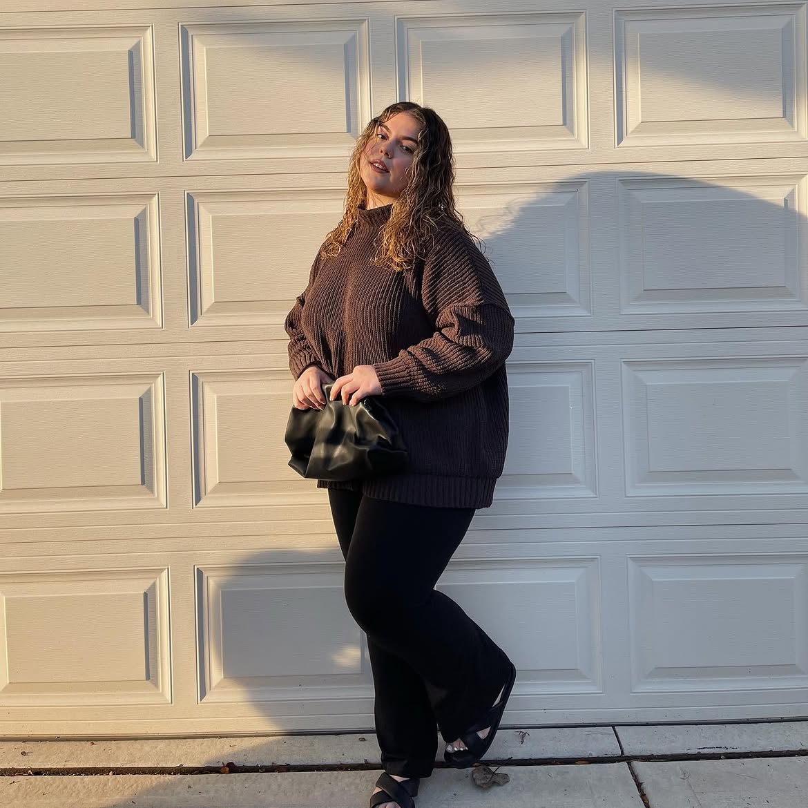Cozy Knit And Flare Trouser Casual Fall Outfit