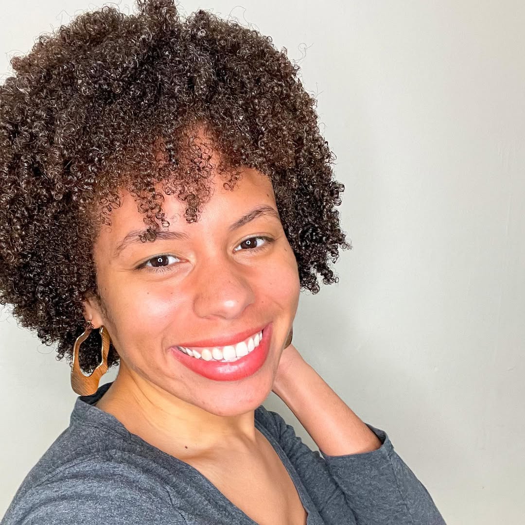 Defined Medium Brown Curly Pixie